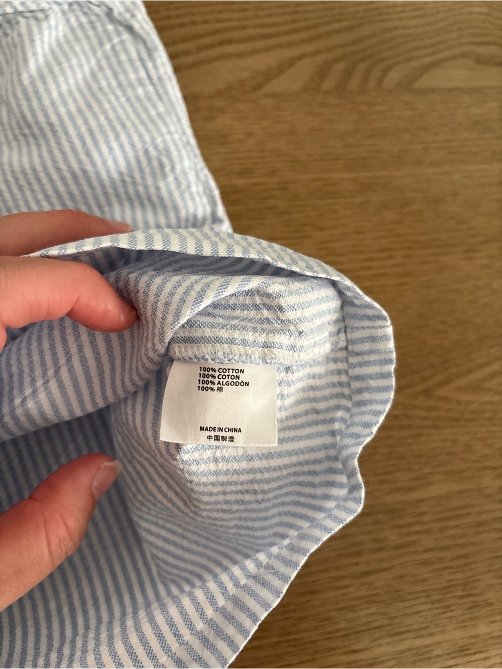 Brandy Melville White & Blue Striped Boxer Shorts - Picture 5 of 7